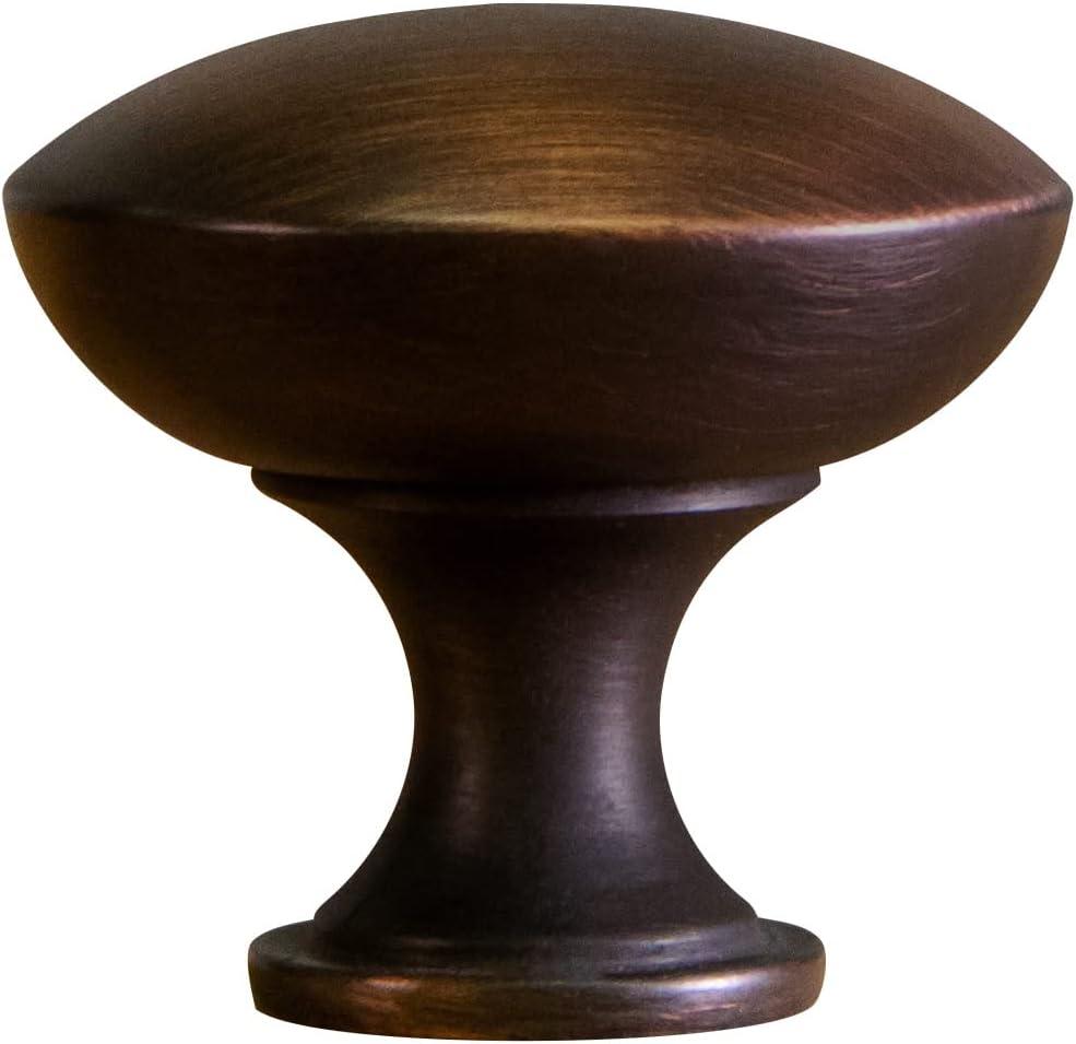 Design House 564583 1.25-inch Mushroom Cabinet Knob, Bronze, 5-Pack