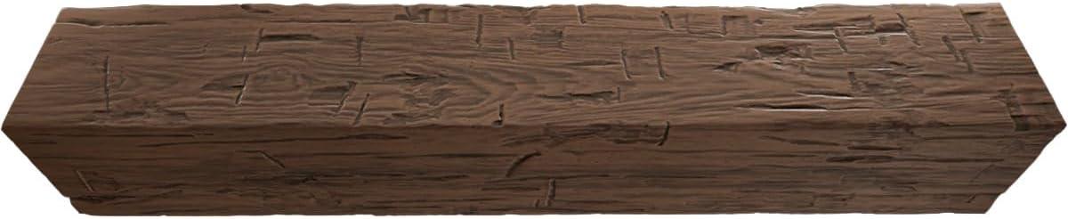 Ekena Millwork Hand Hewn Timberthane Faux Wood 3-Sided Ceiling Beam (U-beam)