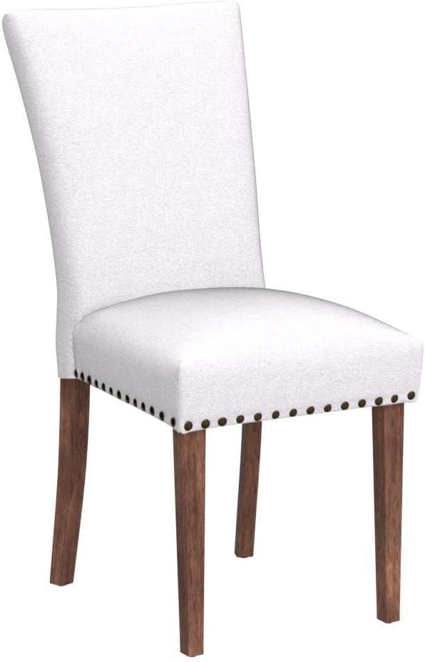 Ora Maison Upholstered Parsons Dining Chairs Set of 2/4/6, Fabric Dining Room Kitchen Side Chair with Nailhead Trim and Wood Legs Set of 4 -