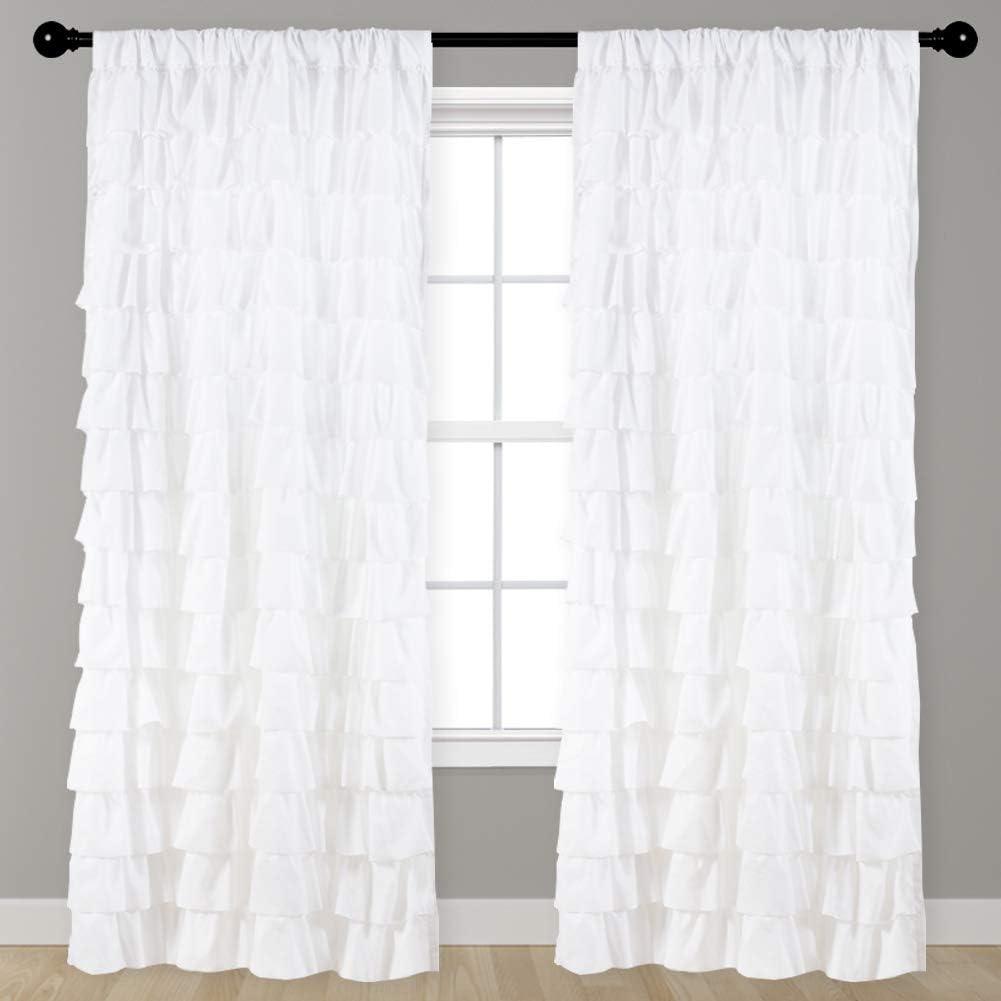 Kemmy Polyester Semi Sheer Curtain Panel