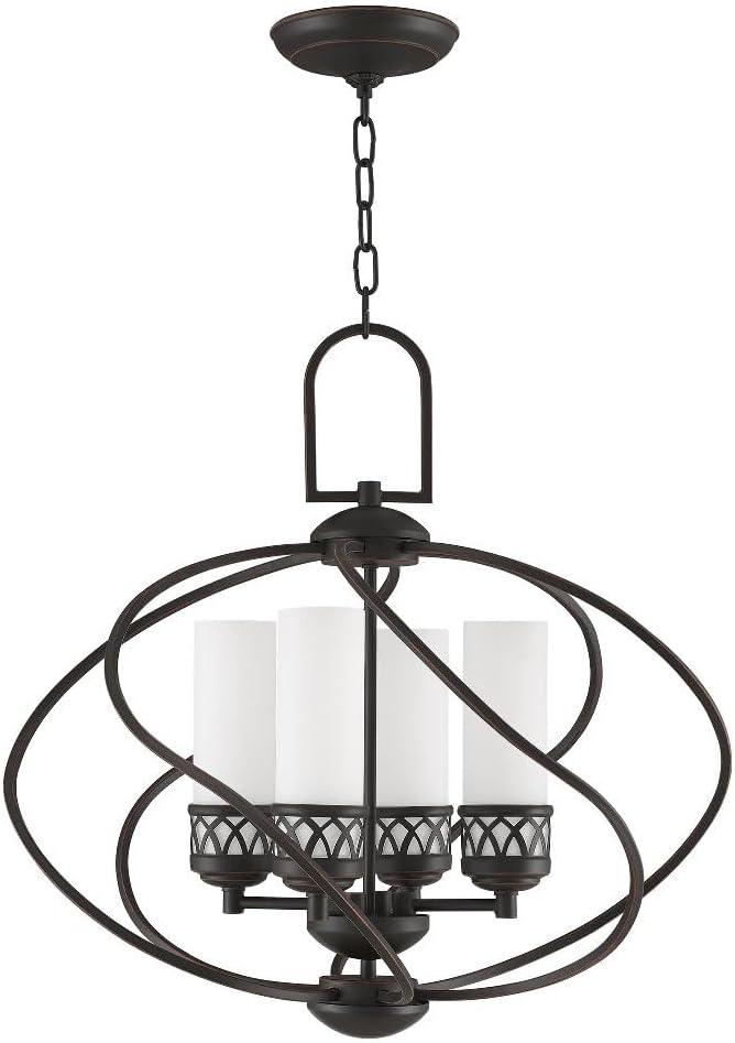 Livex Lighting Westfield 4 - Light Chandelier in  Brushed Nickel