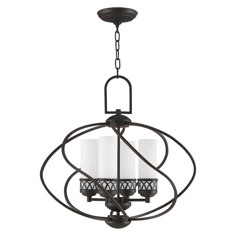 Livex Lighting Westfield 4 - Light Chandelier in Brushed Nickel