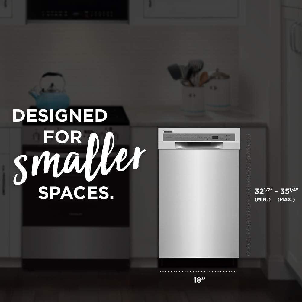 Frigidaire Frigidaire Series 18" 52 dBA Built-in Full Console Dishwasher with Cycle Status Indicators FFBD1831US
