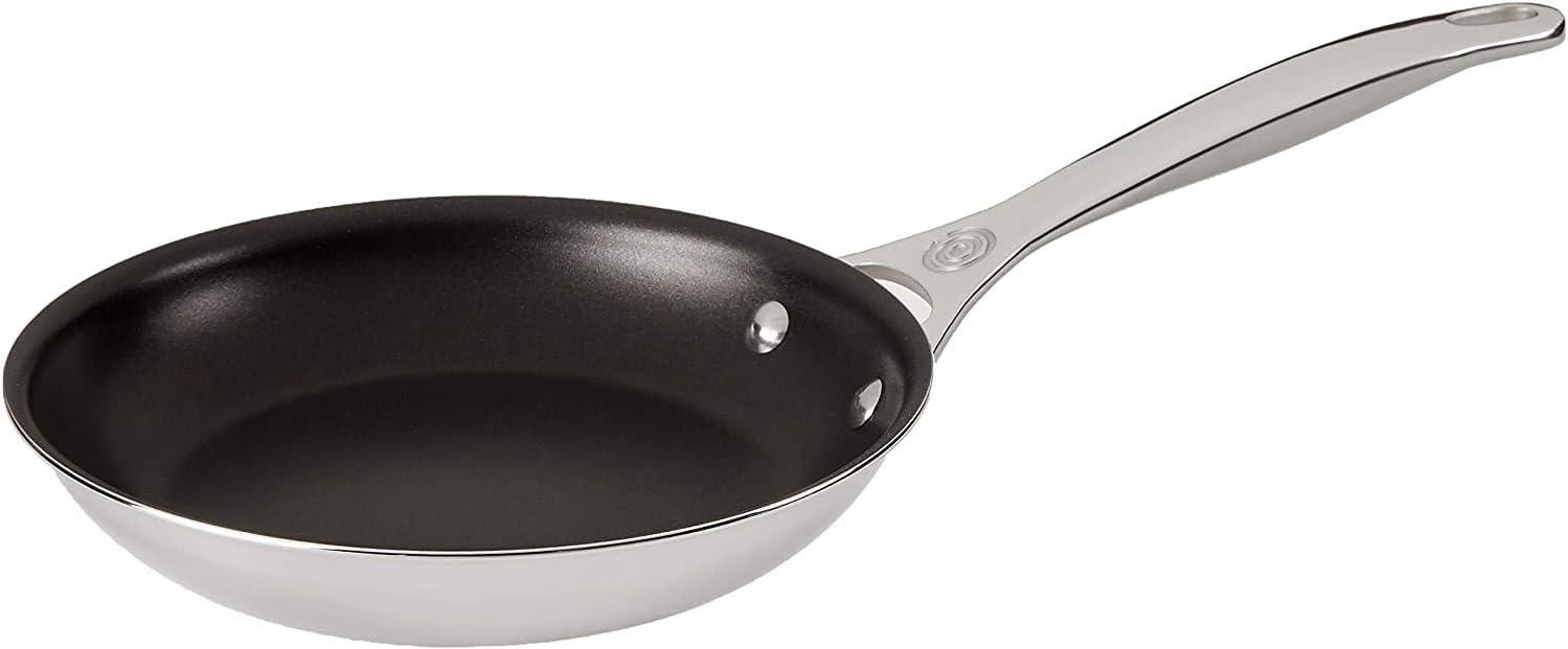 Stainless Steel Nonstick Black 2 Piece Fry Pan Set