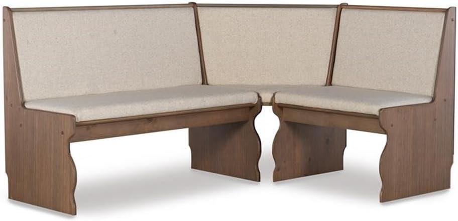 Riverbay Furniture Madison 3 Piece Adult Transitional Wood Adaptable Dining Furniture Sets Brown