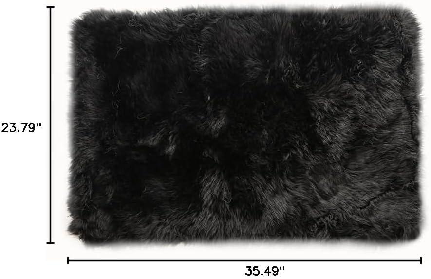 Natural New Zealand Sheepskin Single Rectangular Rug | Natural | 2'x3'