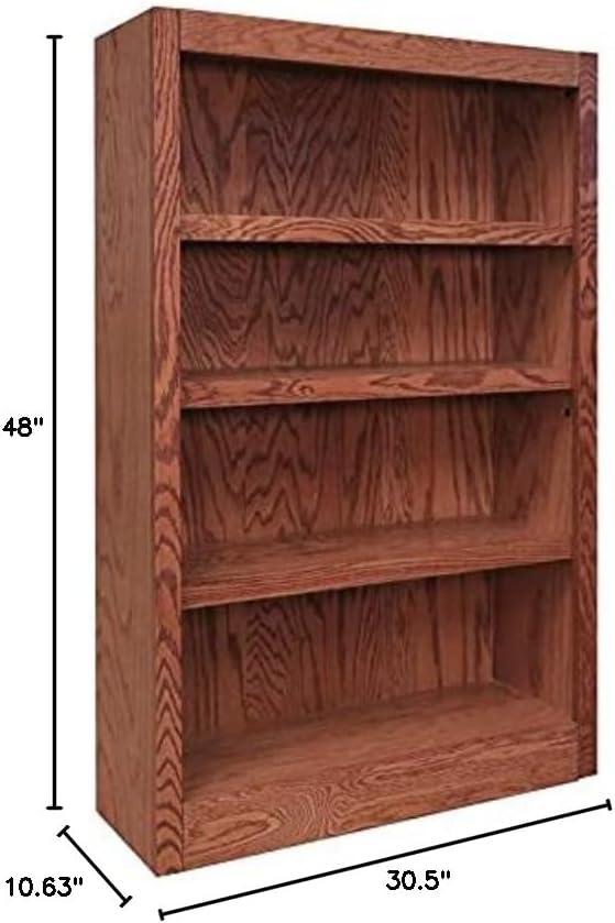 Concepts in Wood Book Shelf - Wood Bookcase Furniture 30 x 48" - Oak