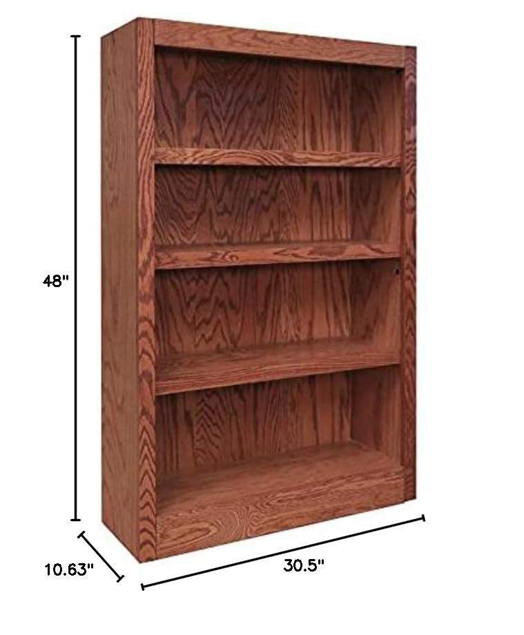 Concepts in Wood Book Shelf - Wood Bookcase Furniture 30 x 48" - Oak