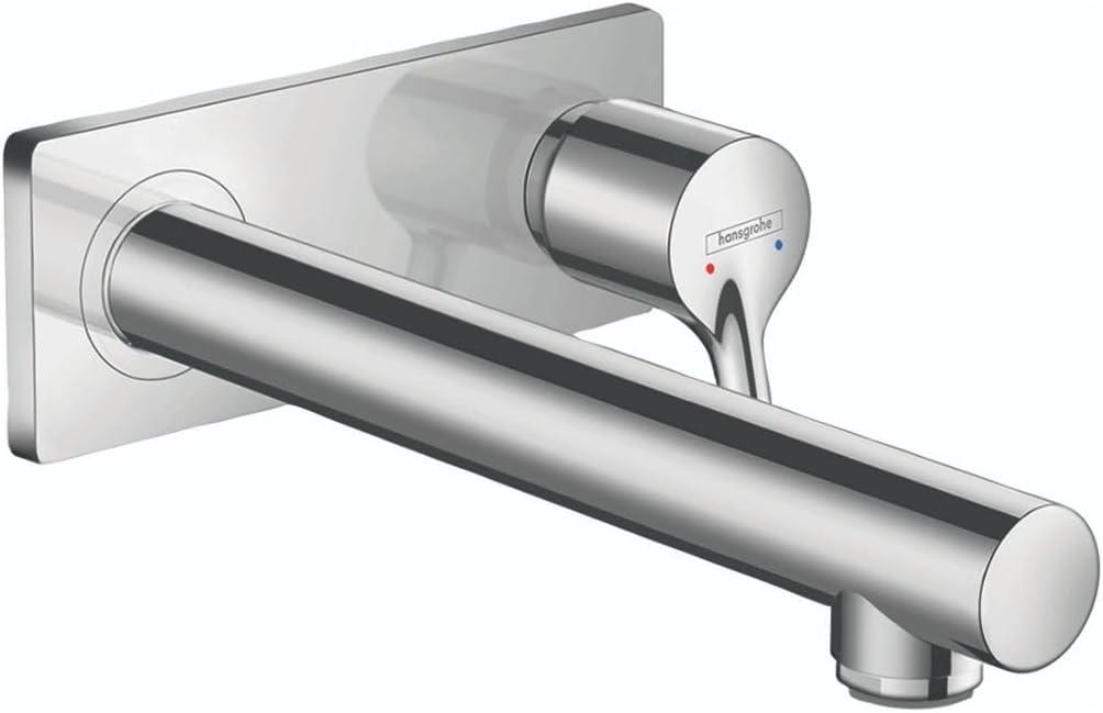 Modern Chrome Wall-Mounted Single-Handle Faucet