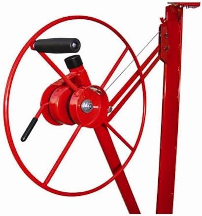 Heavy-Duty Red Steel Drywall Panel Hoist Lift