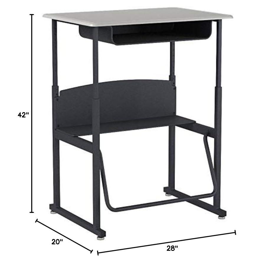Safco Products Company AlphaBetter® Metal Adjustable Height Open Front Desk