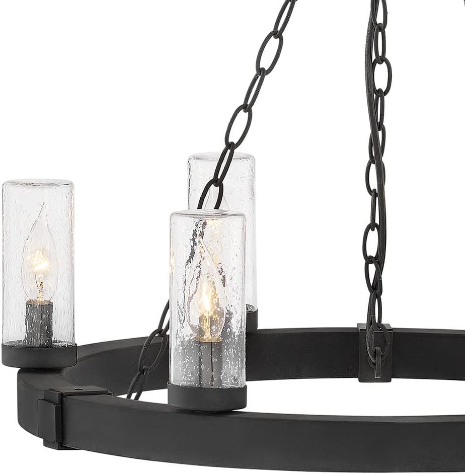 Hinkley Lighting - Sawyer - 30W 6 LED Outdoor Medium Hanging Lantern In Rustic