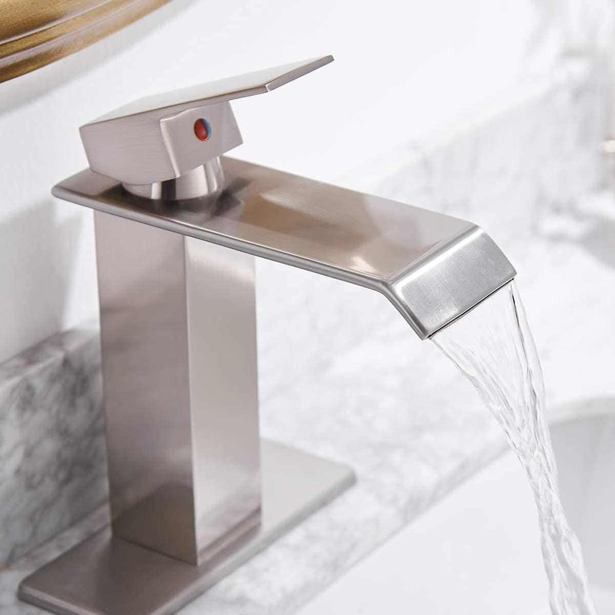 VIBRANTBATH Single-Hole Single-handle Bathroom Faucet with Drain Assembly YZJ9004-N-2