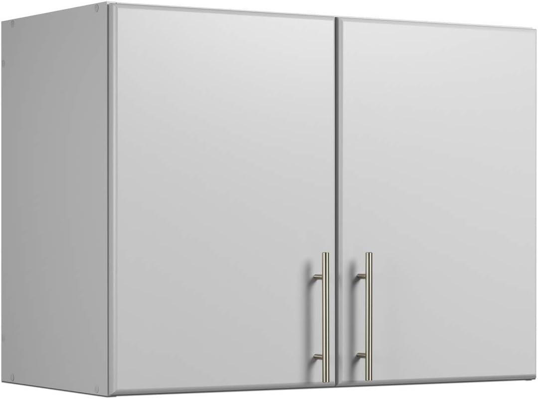 Gray Freestanding Storage Cabinet with Adjustable Shelving