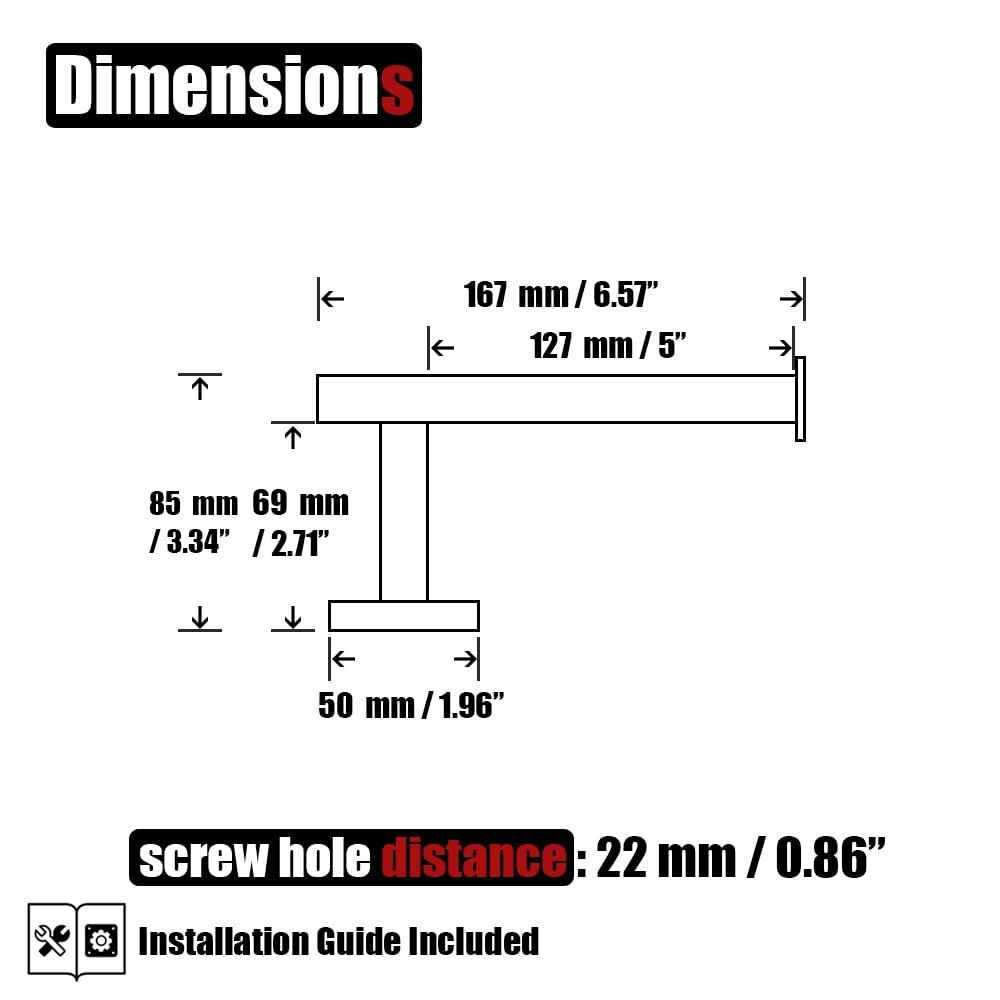 JQK Black Toilet Paper Holder, 5 Inch 304 Stainless Steel Thick 0.8mm Tissue Paper Dispenser, Matte Black Wall Mount, 2 Pack, TPH120-PB-P2