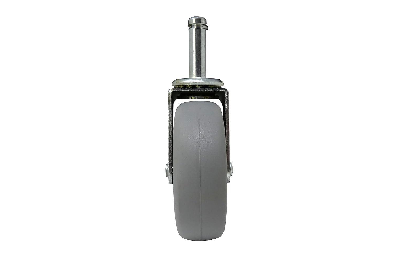 Shepherd 3-Inch Gray Thermoplastic Rubber Swivel Caster