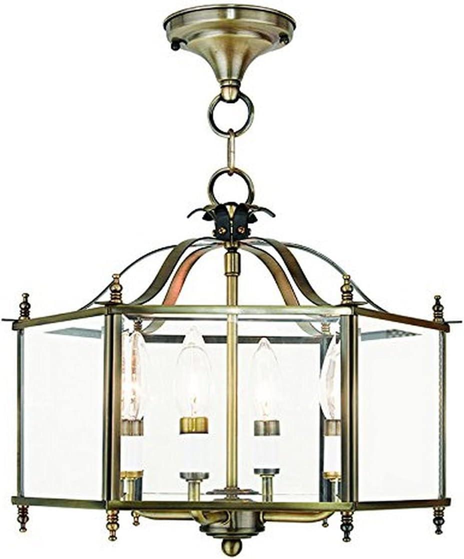 Livex Lighting Livingston 4 - Light Pendant in  Polished Brass