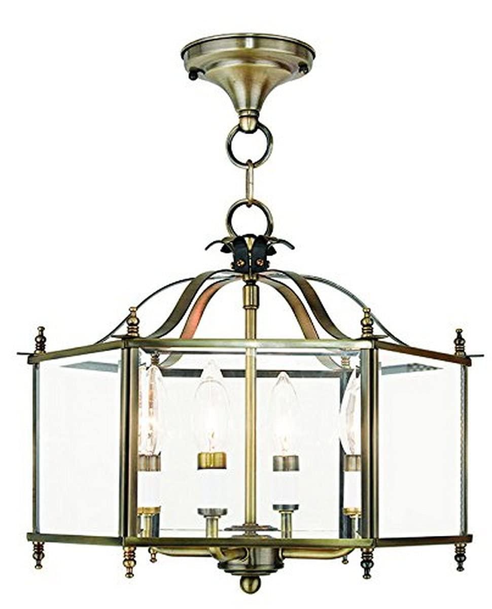 Livex Lighting Livingston 4 - Light Pendant in  Polished Brass