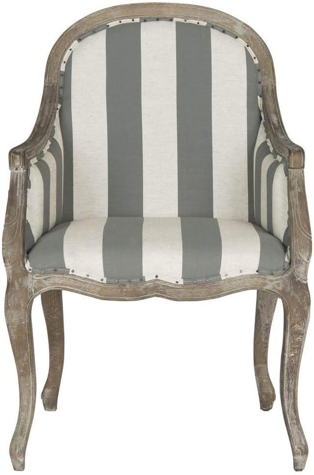 Esther Arm Chair - MCR4575B - Grey/White - Safavieh
