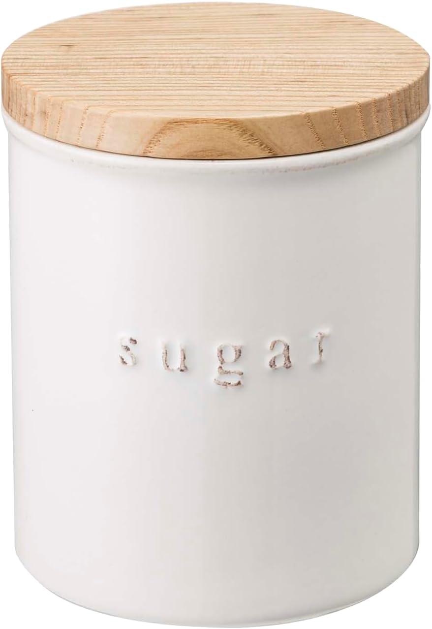 Scandinavian White Ceramic Airtight Storage Canister Set