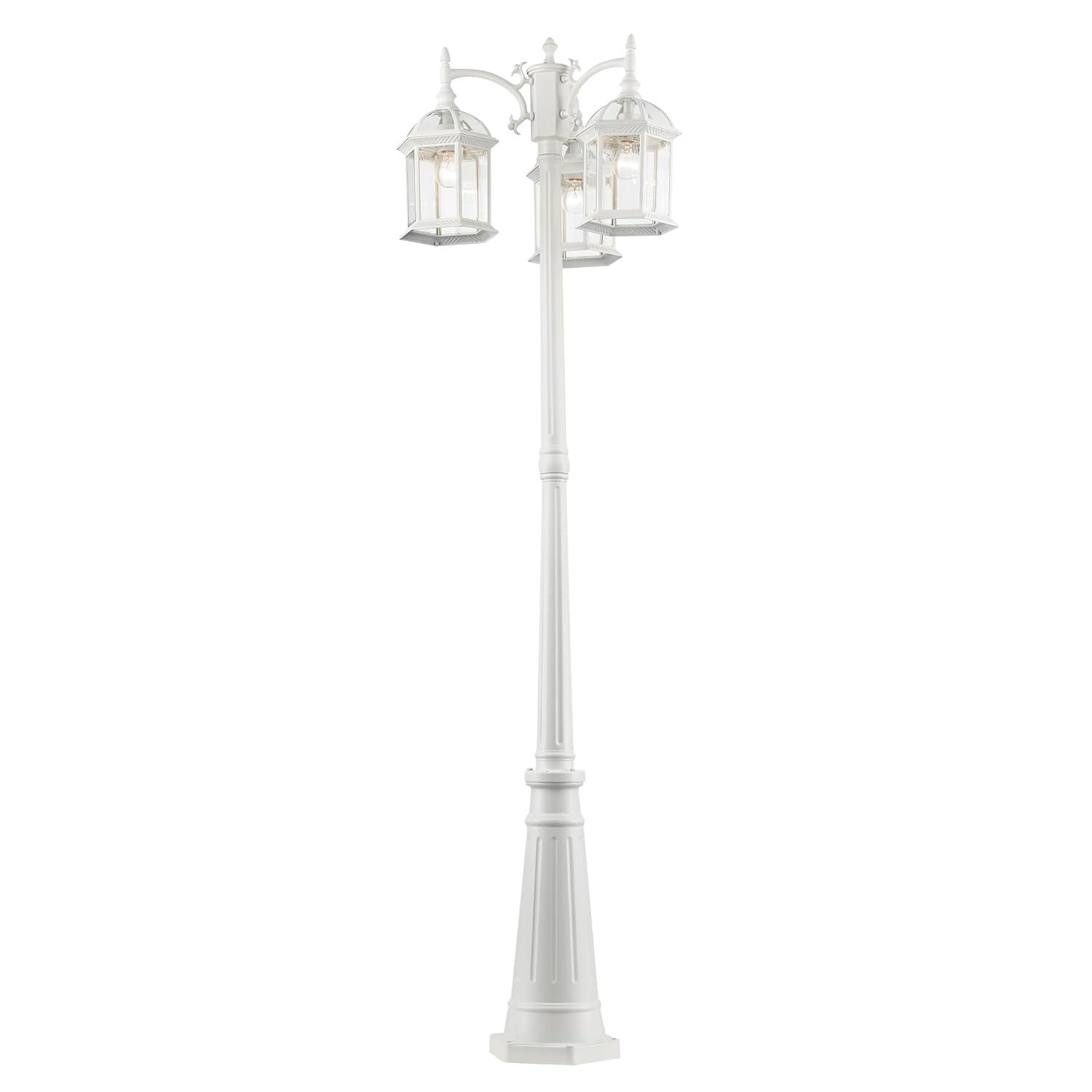 Trans Globe Lighting 4189 3 Light Outdoor Post Lantern - Black
