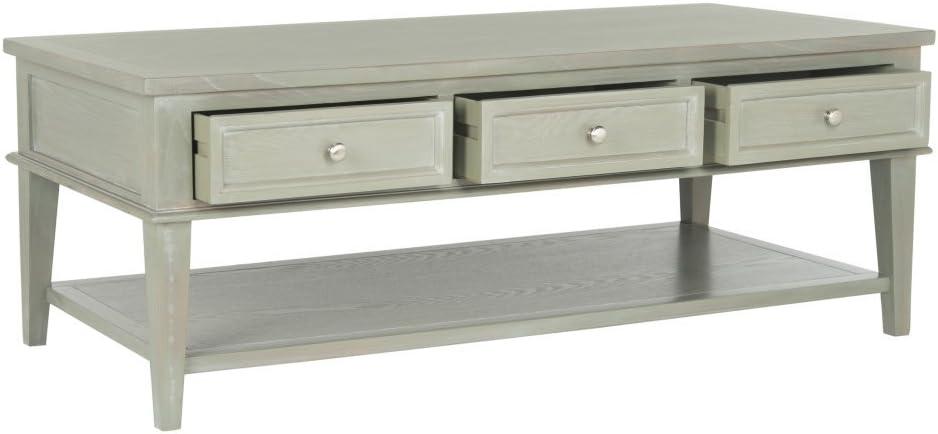 Manelin Coffee Table - Ash Grey - Safavieh
