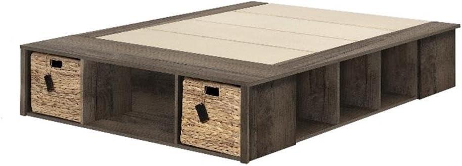 Avilla Storage Bed with Baskets Fall Oak - South Shore