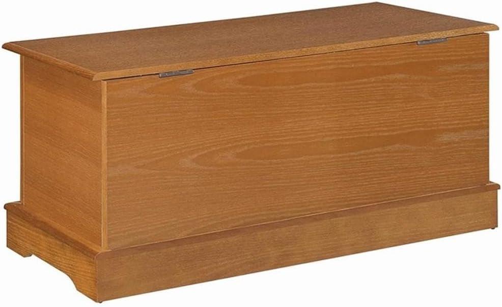 Natural Honey Cedar Wood Storage Chest with Sunflower Trim