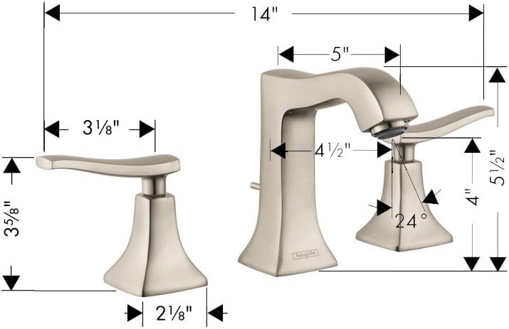 Metris C Two Handles Widespread Bathroom Faucet