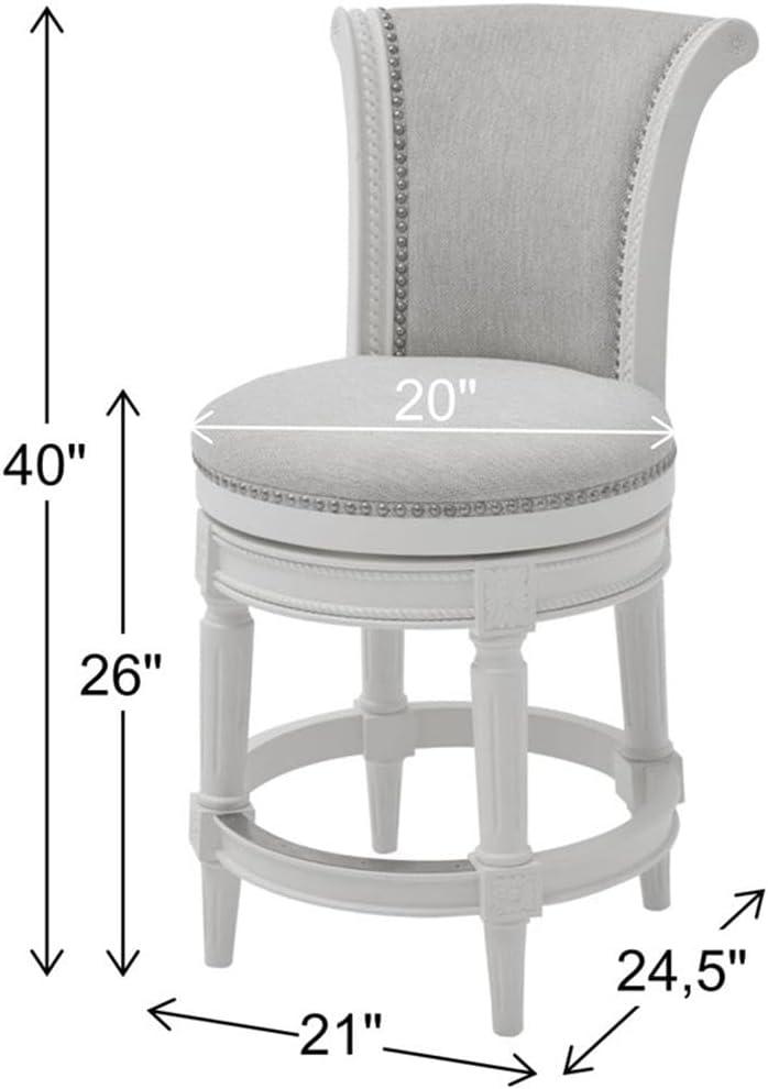 Maven Lane Maven Lane Pullman Stool with Fabric Upholstery