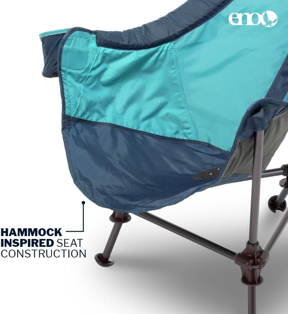 Eno Lounger DL Chair, Navy/Seafoam