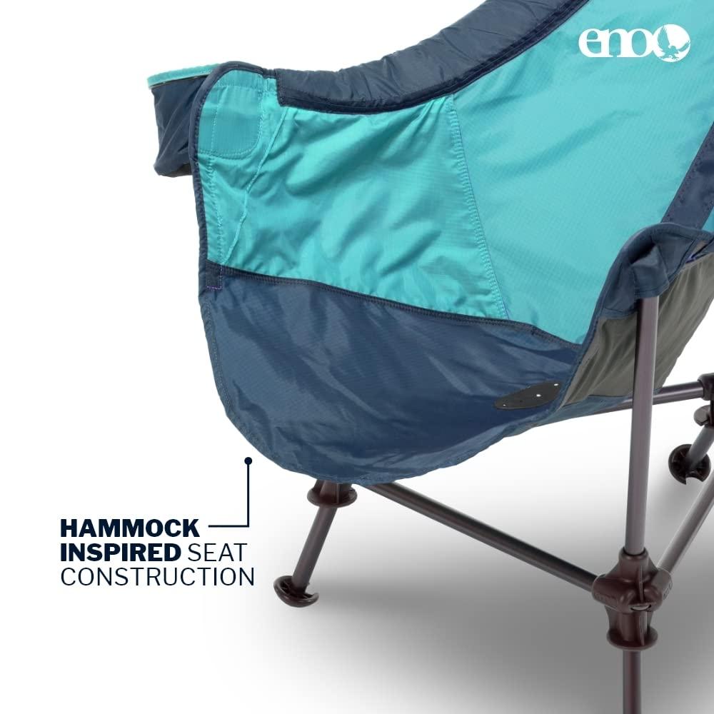 Eno Lounger DL Chair, Navy/Seafoam