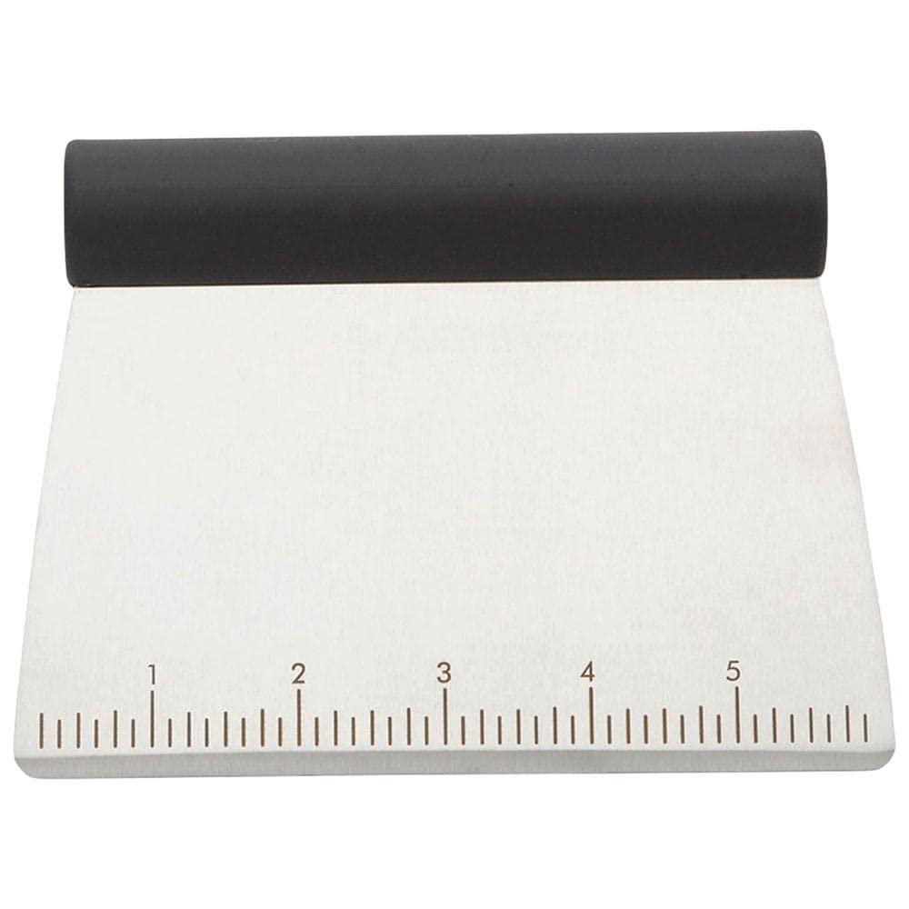 KitchenAid All Purpose Scraper: Black, Dishwasher-Safe, Rubberized Handles, Food & Pastry Scraper, Stainless Steel