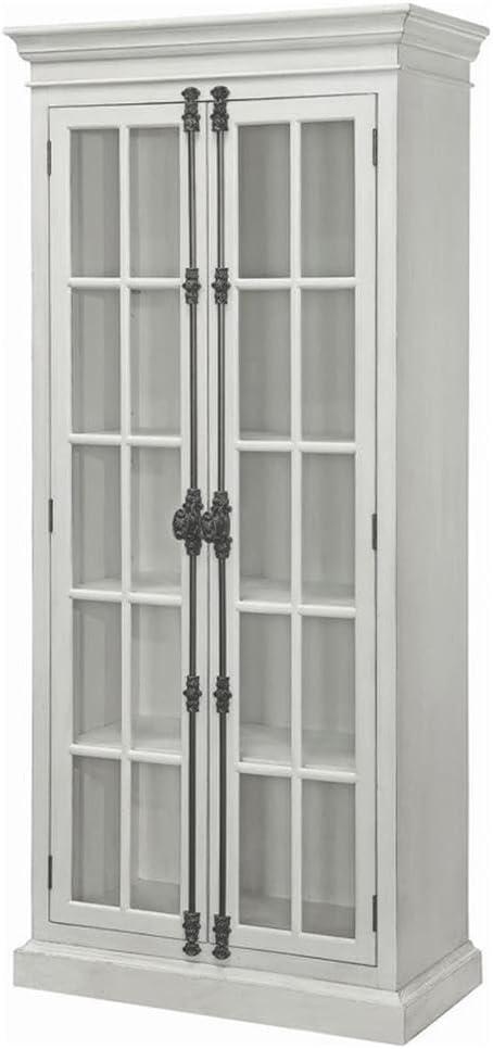 Toni 2-door Tall Cabinet Antique White