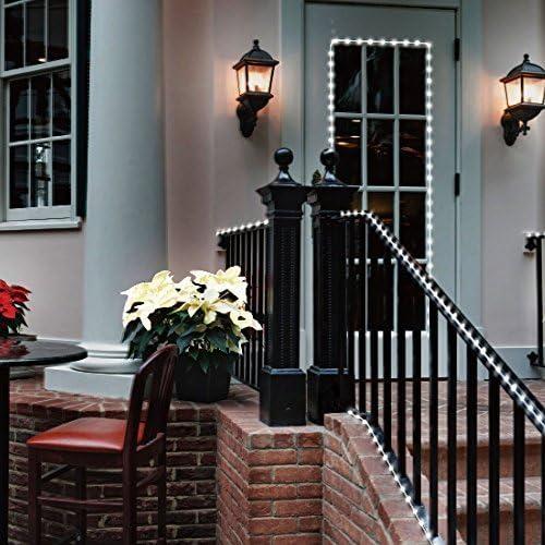 West Ivory 1656LEDs, 150ft Cool White LED Rope Light, Connectable Outdoor Permanent Waterproof Accent Exterior Lighting, PVC Case, ETL Certified, for Holiday, Backyard Patio, Home Garden, Decorative