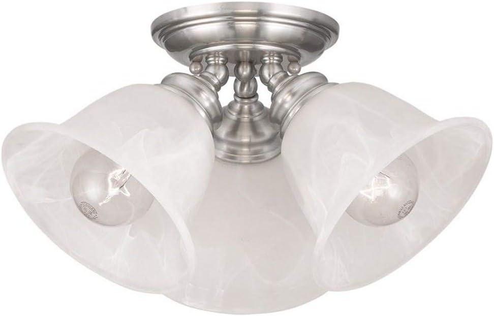 Livex Lighting Essex Ceiling Mount in Brushed Nickel
