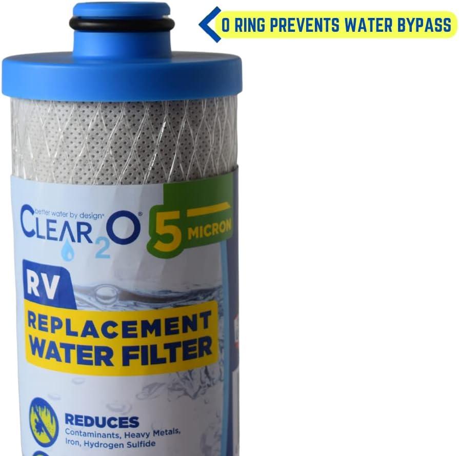 CLEAR2O CKW1001 - RV Replacement Water Filter designed to fit the RCS/FR1 housing - MADE IN THE USA