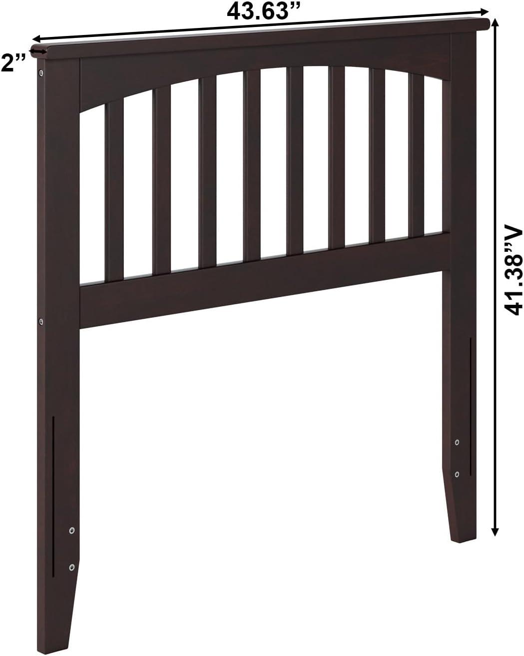 AFI Furnishings Mission Twin Headboard with Turbo Charger in Espresso