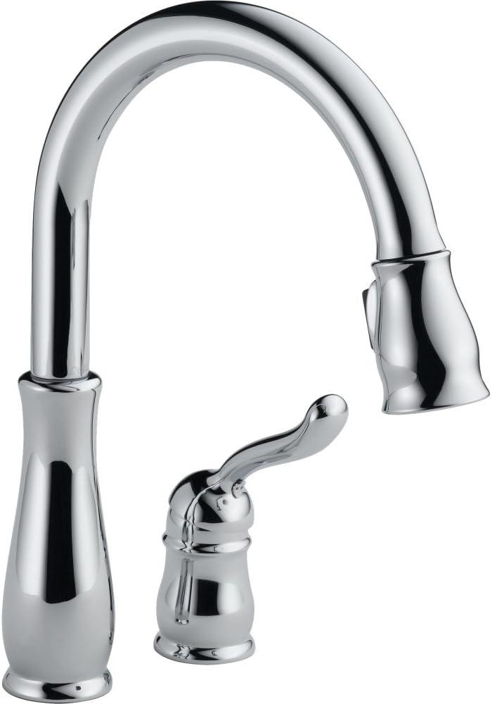 Chrome Pull-Down Kitchen Faucet with Spray and Deck Mount