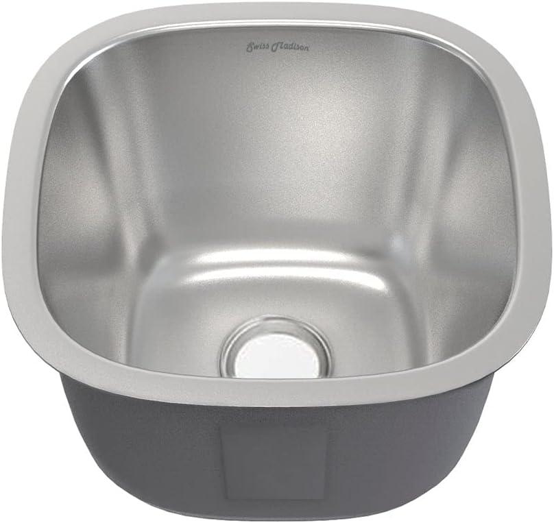 Toulouse 16 x 16 Stainless Steel, Single Basin, Undermount Kitchen Sink