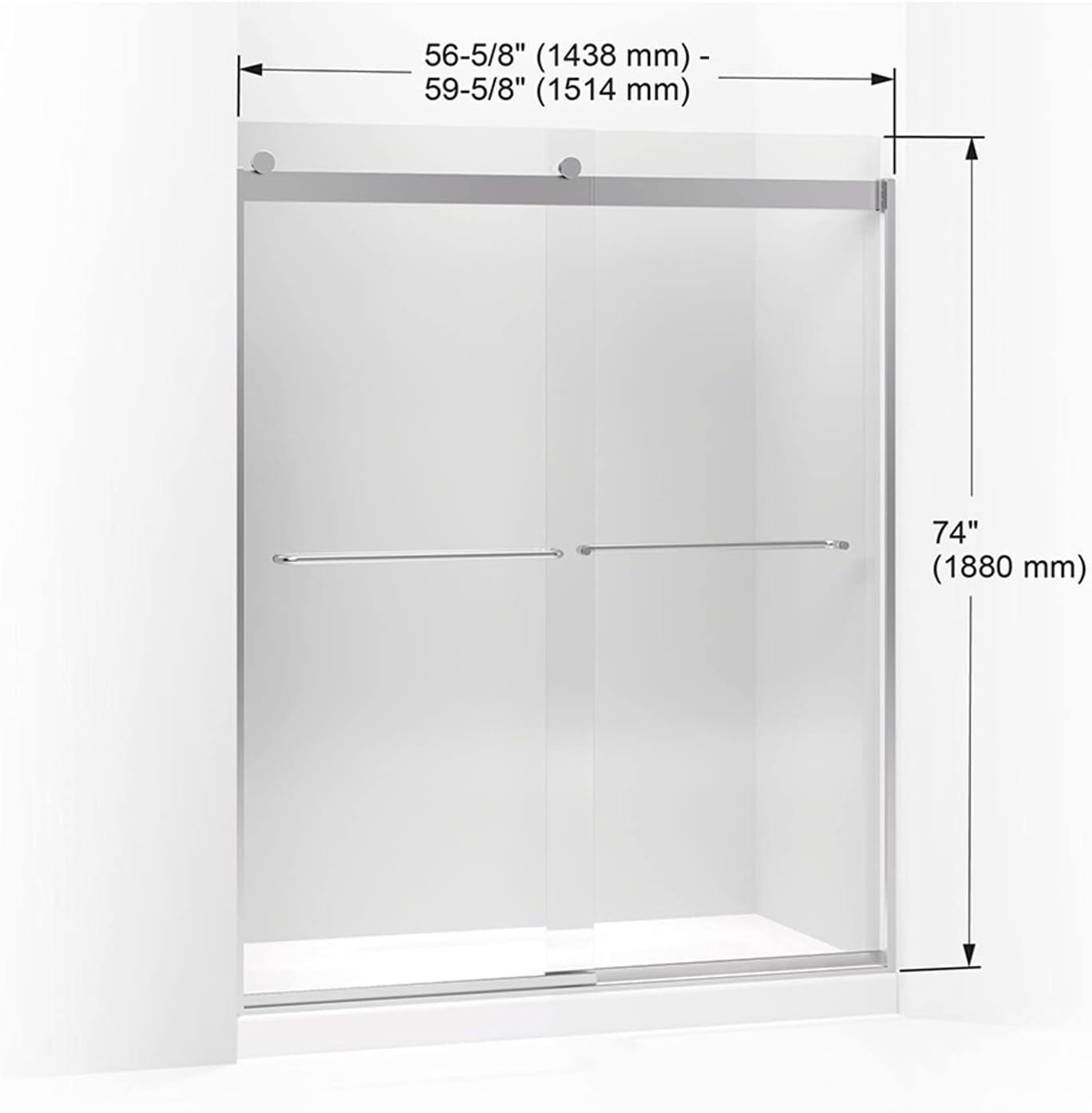 Levity 59.63" x 74" Bypass Shower Door with CleanCoat® Technology