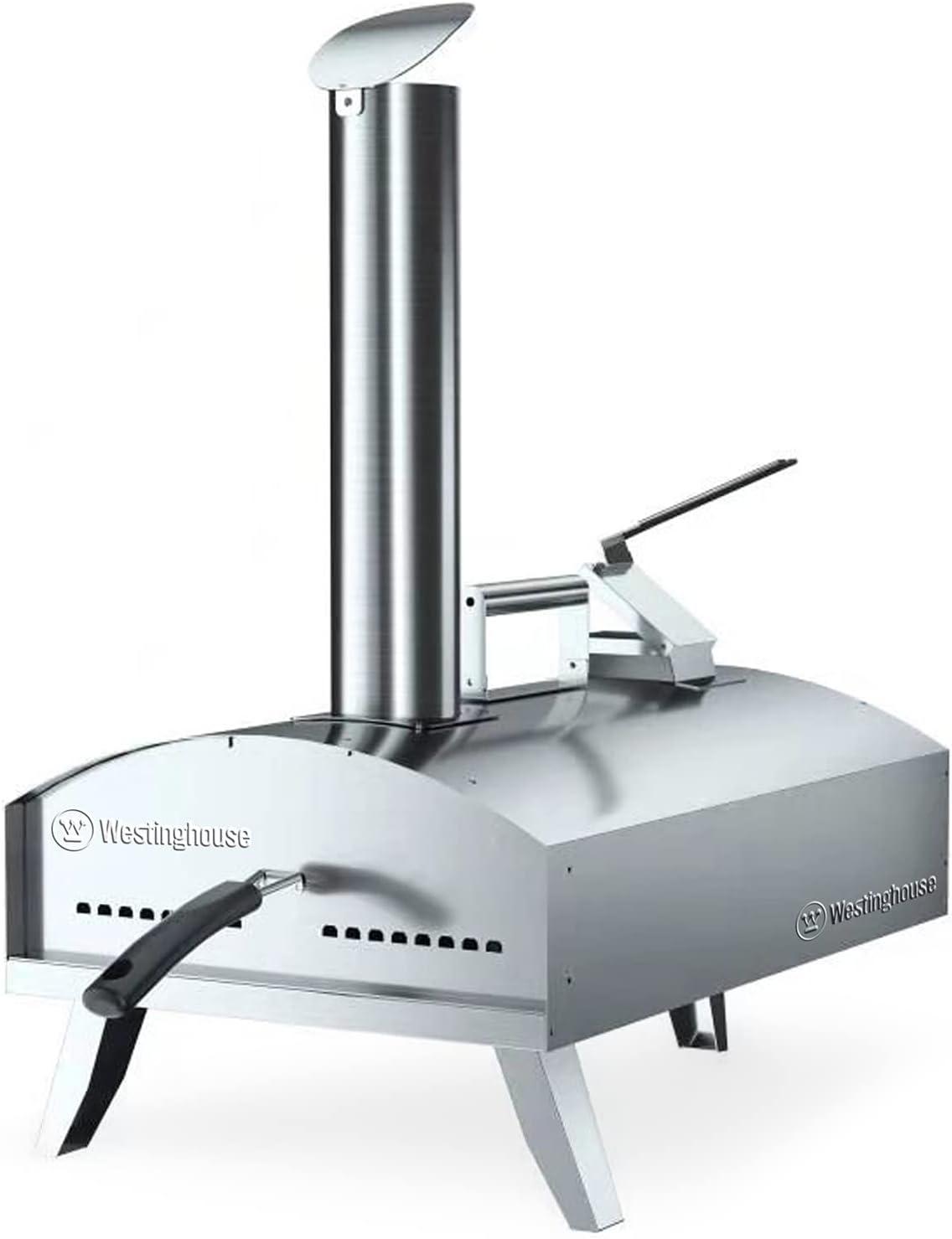 Westinghouse Wood Pellet Artisan Outdoor Pizza Oven -Stainless Steel Portable Pizza Ovens