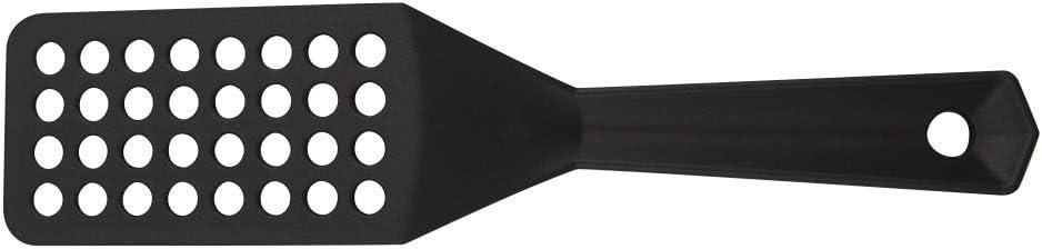 Berndes Plastic Nylon Slotted Nonstick Cooking Spatula Turner Utensil, Black