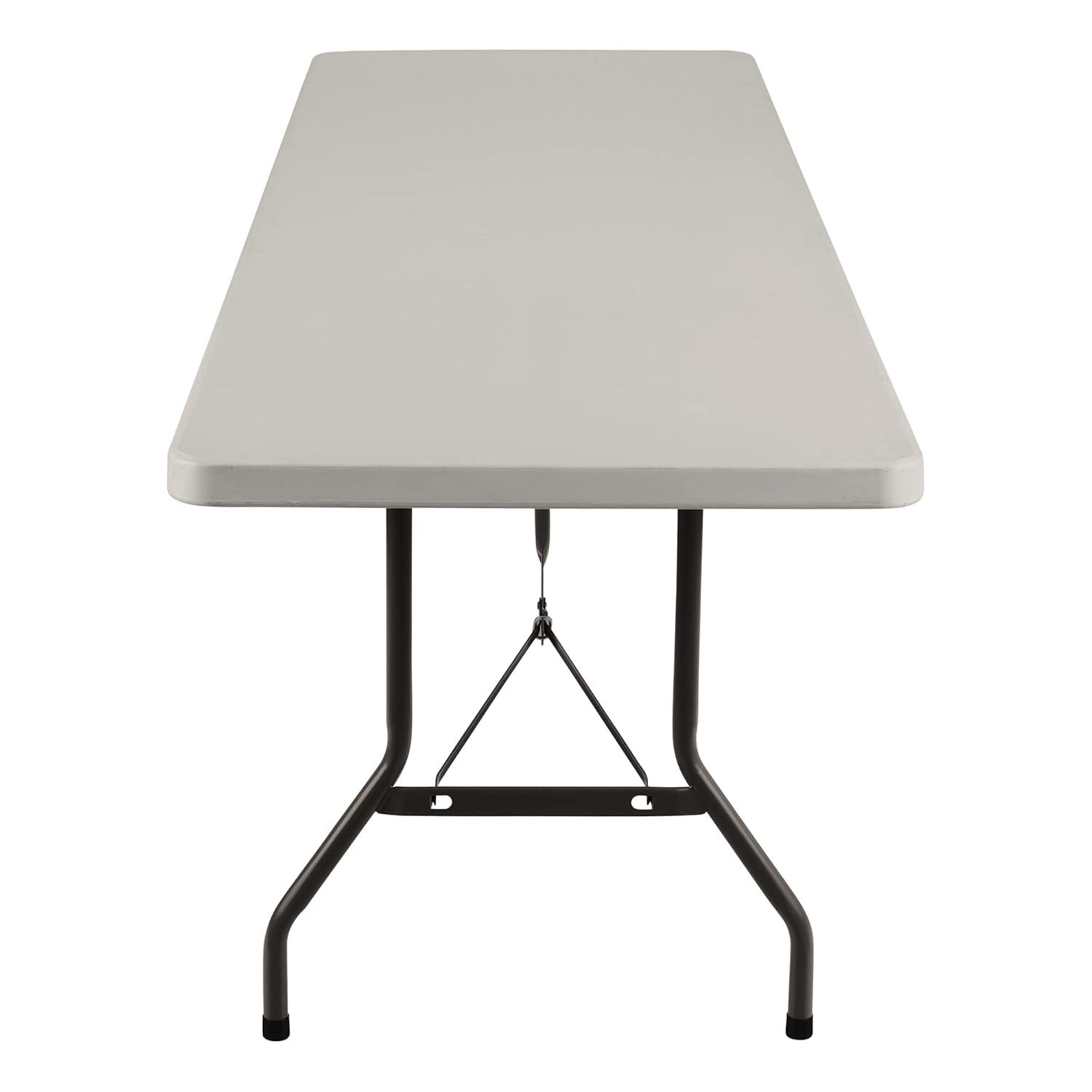 Rectangular Blow-Molded Plastic Indoor/Outdoor Folding Training Table
