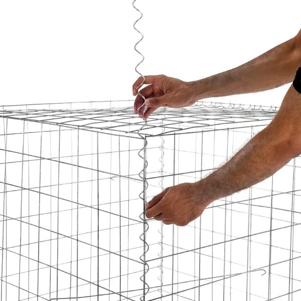 AdirPro Heavy Gauge Welded Gabion Basket, 3 Cubic Feet, 3 pack