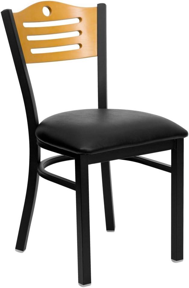 Slat Back Metal Restaurant Chair