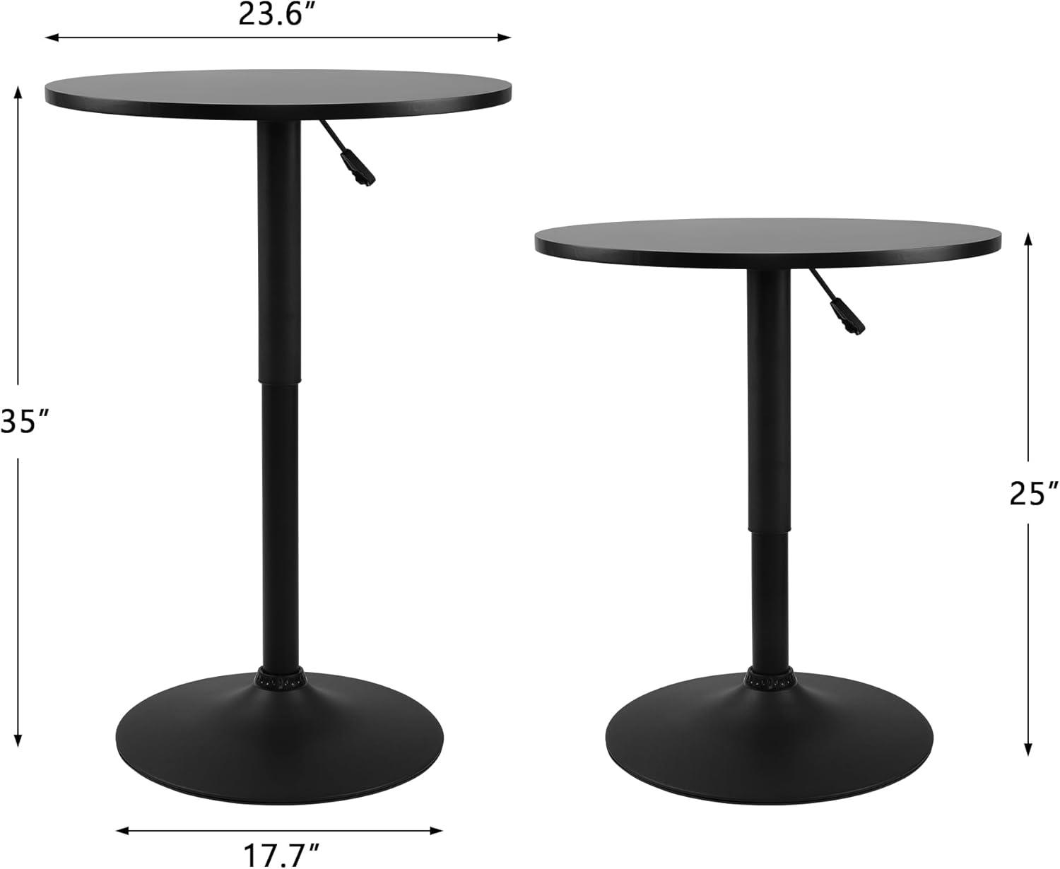 Modern Pub Table Bar Table Adjustable Height Round Bar Table for bistro cafe