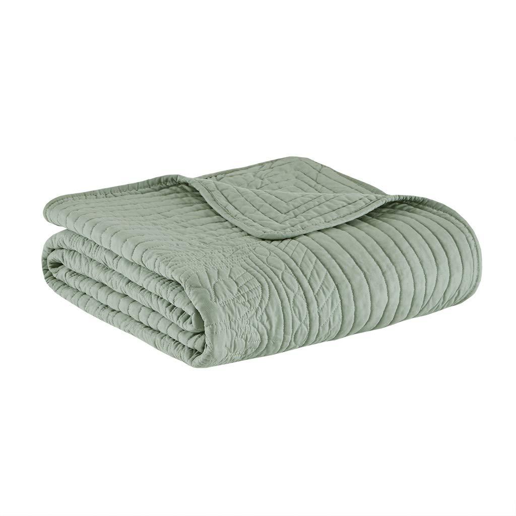 Madison Park Journey Oversized Quilted Throw with Scalloped Edges