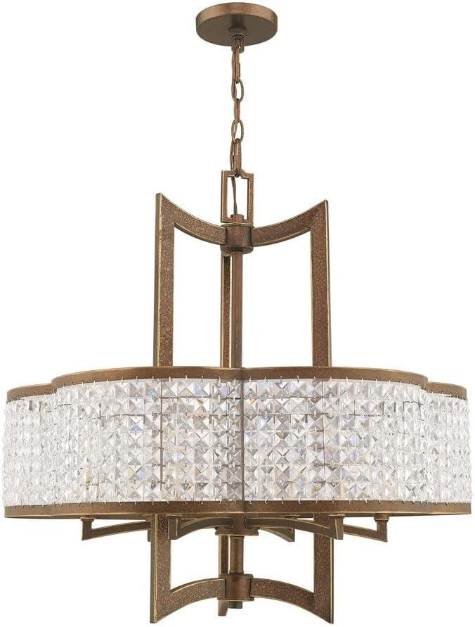 Livex Lighting Grammercy 6 - Light Chandelier in  Winter Gold