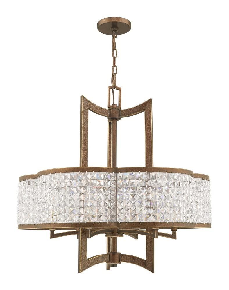 Livex Lighting Grammercy 6 - Light Chandelier in  Winter Gold
